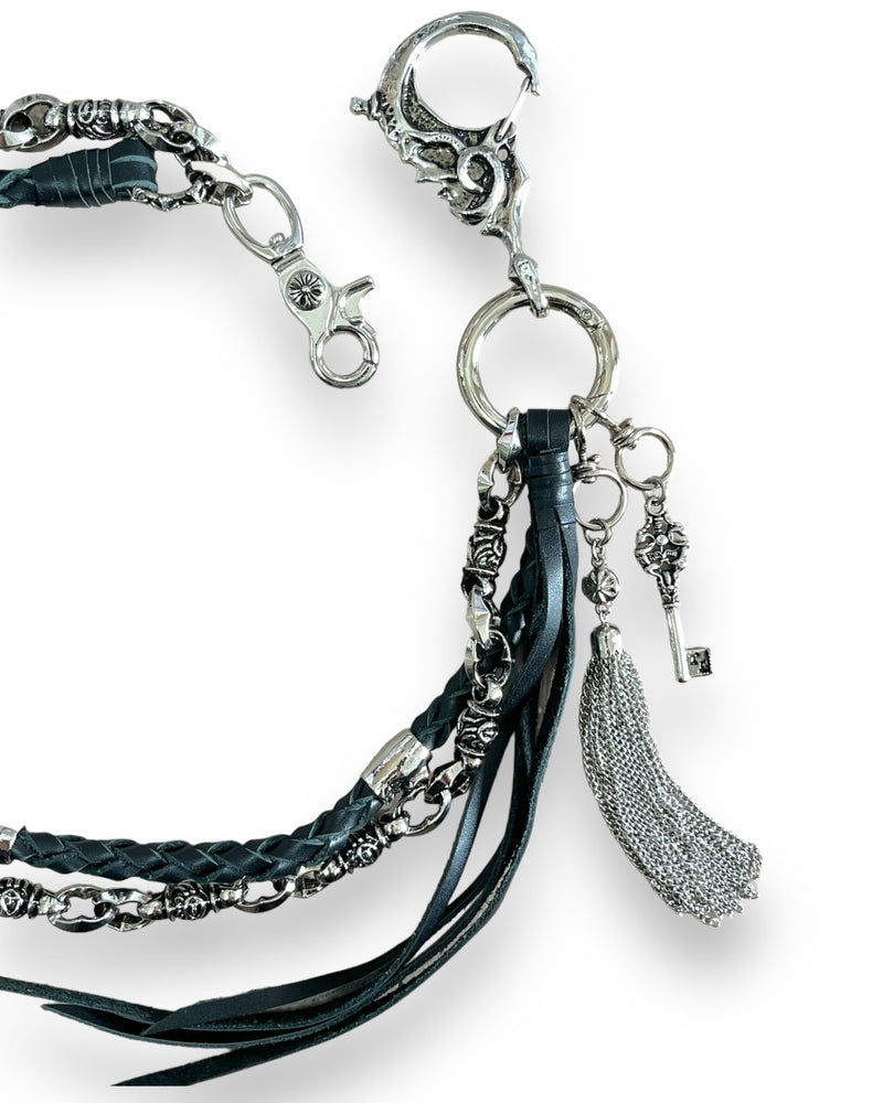 受注制【Bizarre Maiden】triple leather wallet chain