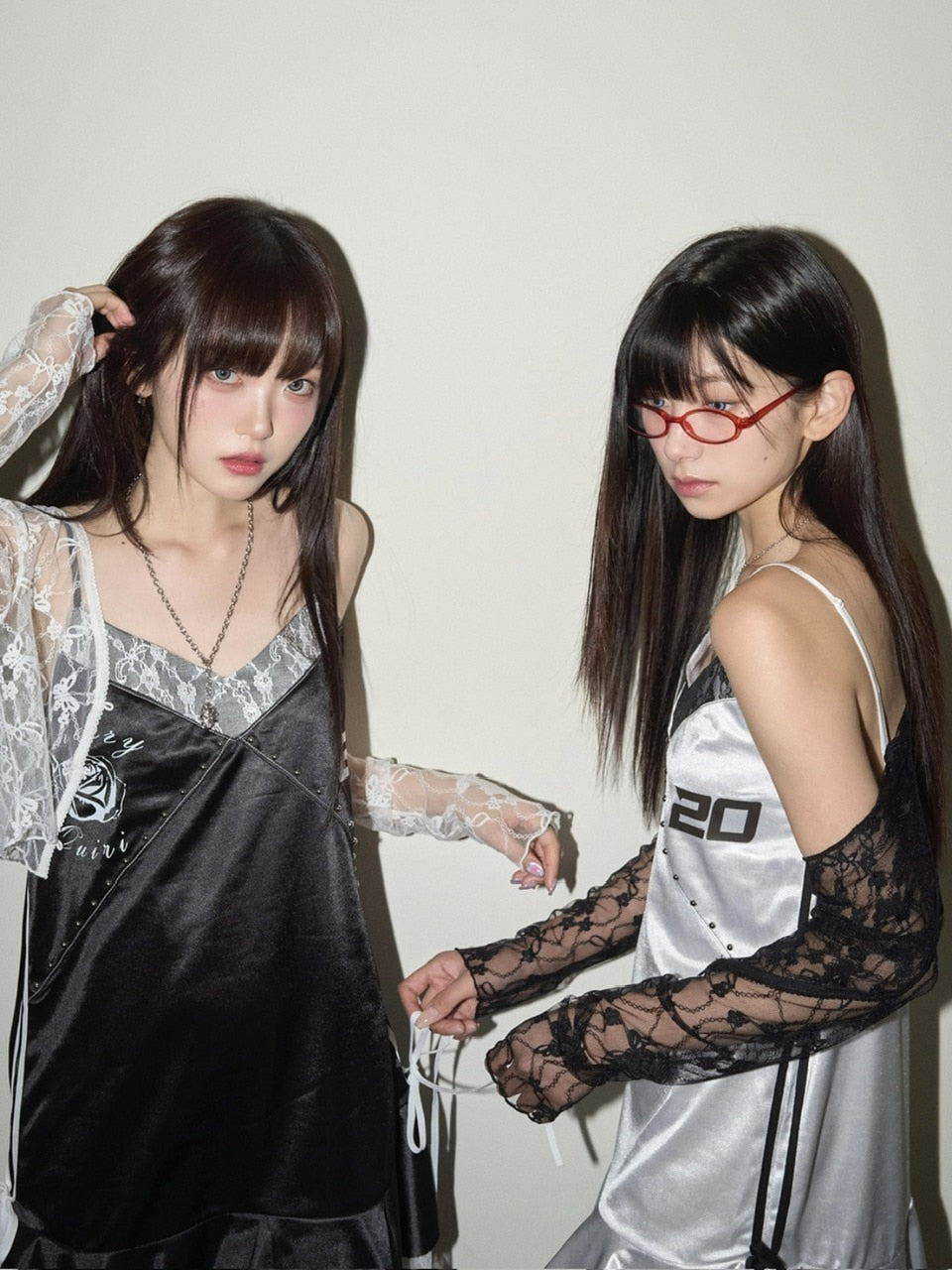 【CHERRYQUIRI】lace crop cd