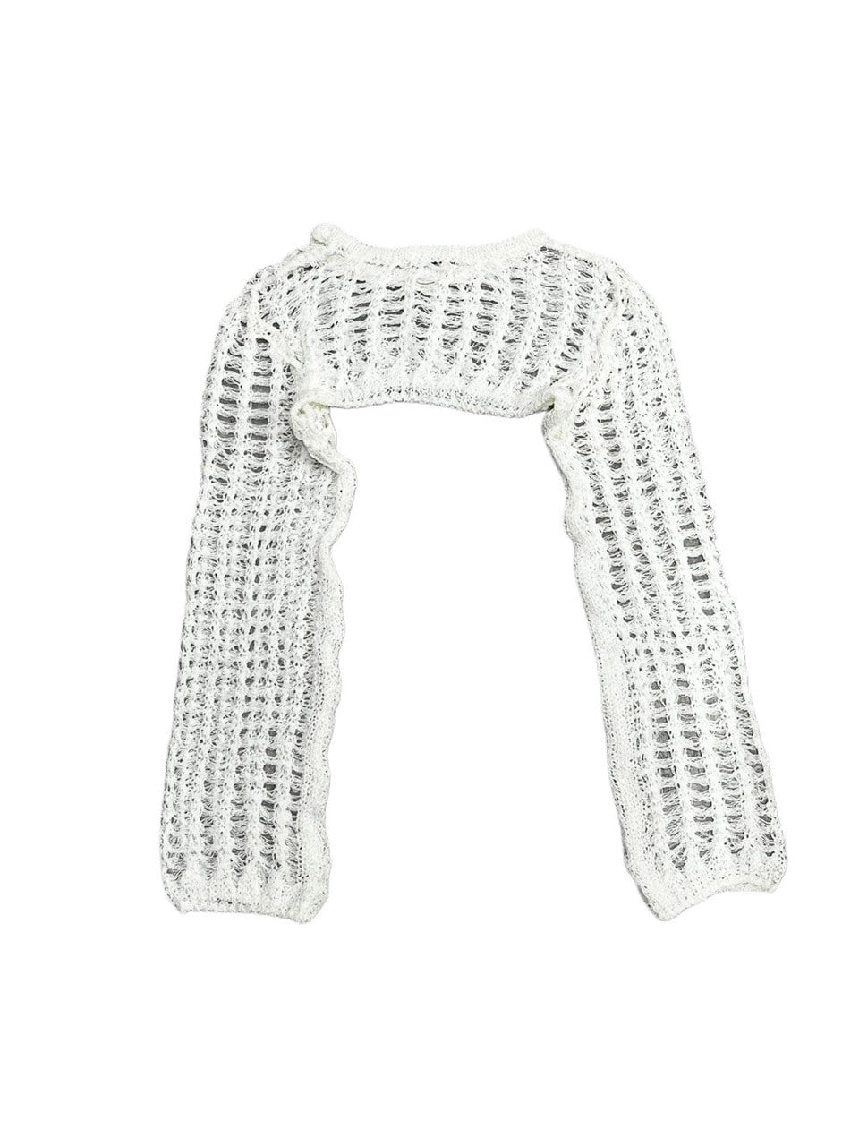 受注制【Never mind the XU】cropped summer knit (3color)