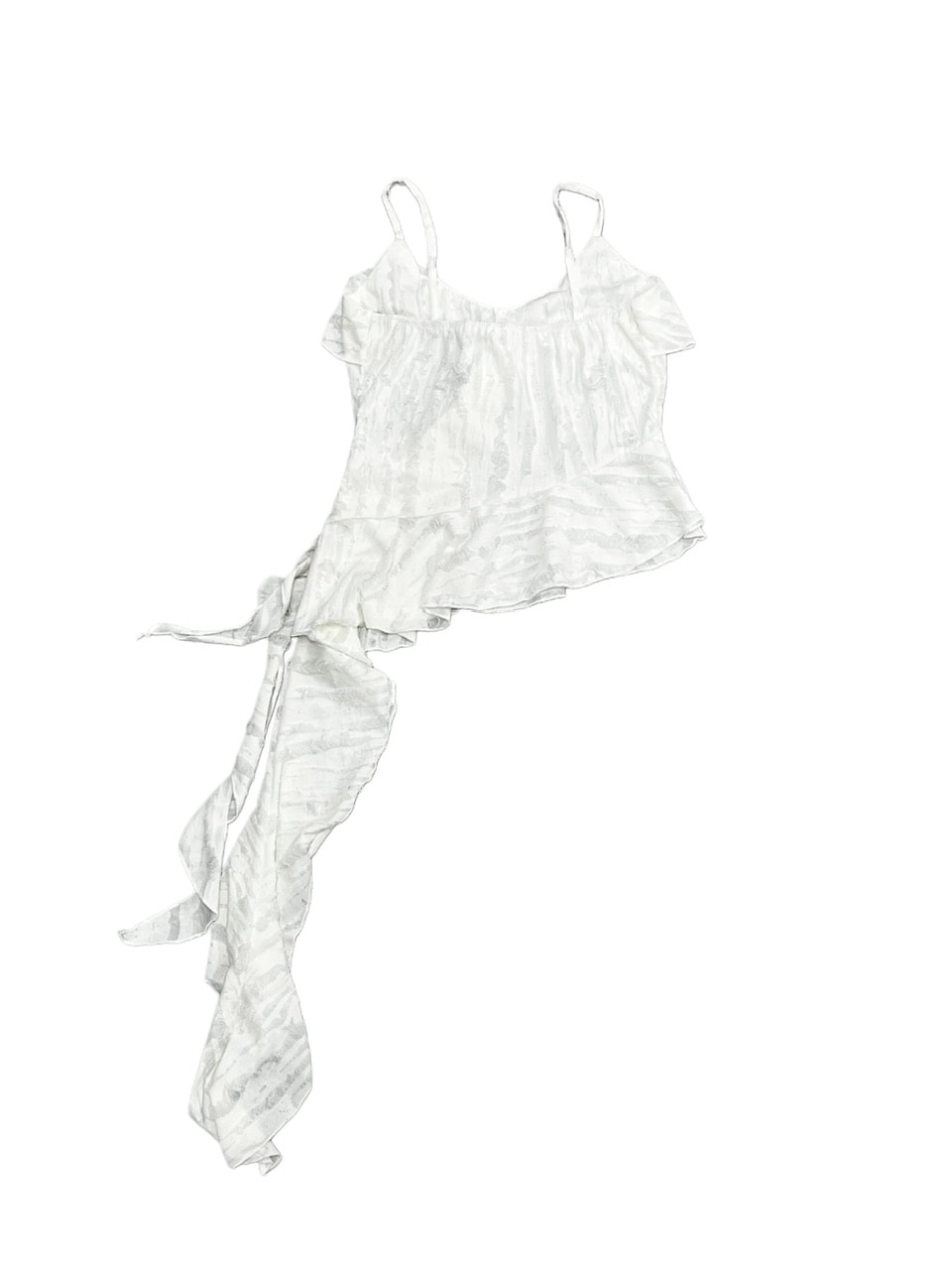 受注制【Never mind the XU】damage frill sleeveless (3color)