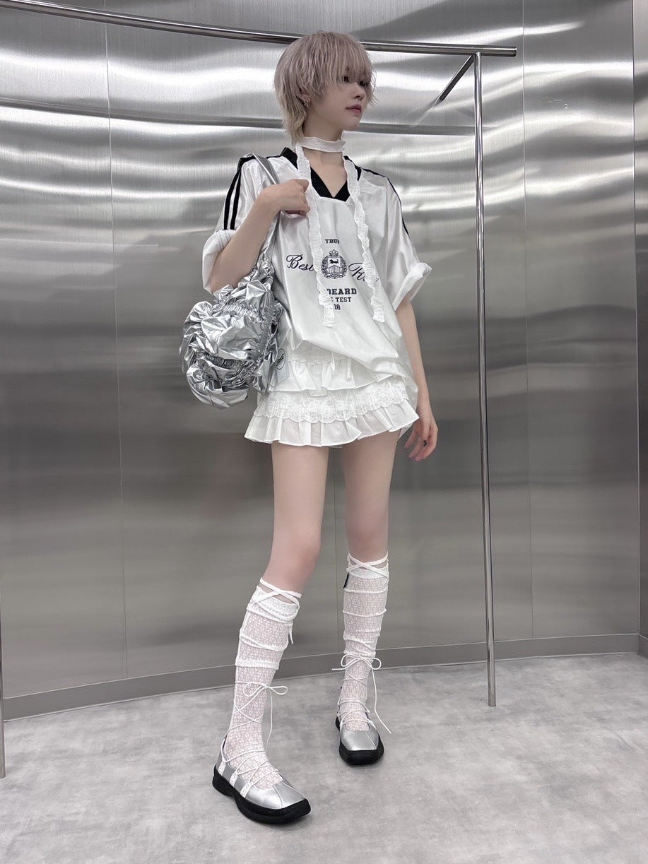 受注制【nmtc +】side line uniform tee (2color)