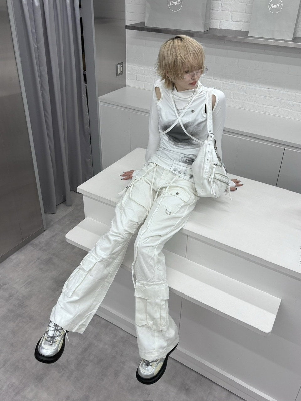 【nmtc +】slim fit pocket cargo pants (2color)