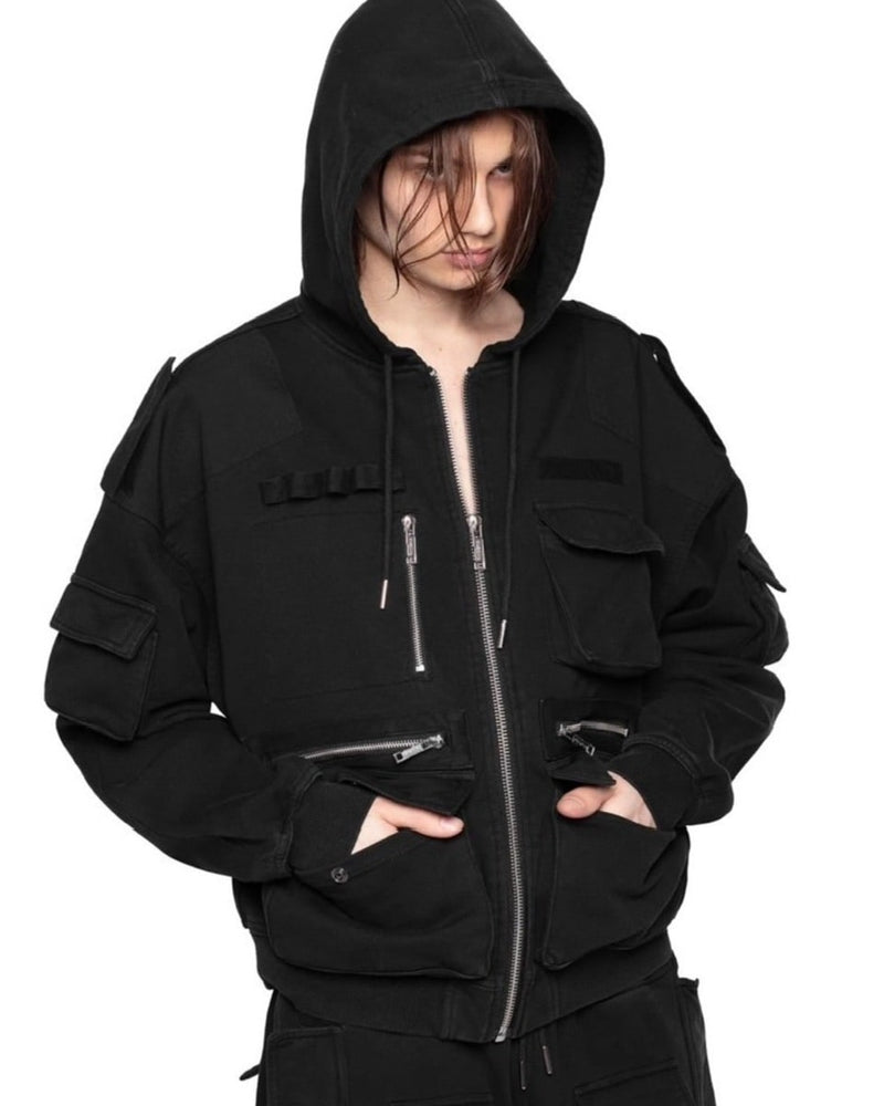 【RACER WORLDWIDE】Utility Hoodie / 【レーサーワールドワイド】ジップアップ長袖パーカー