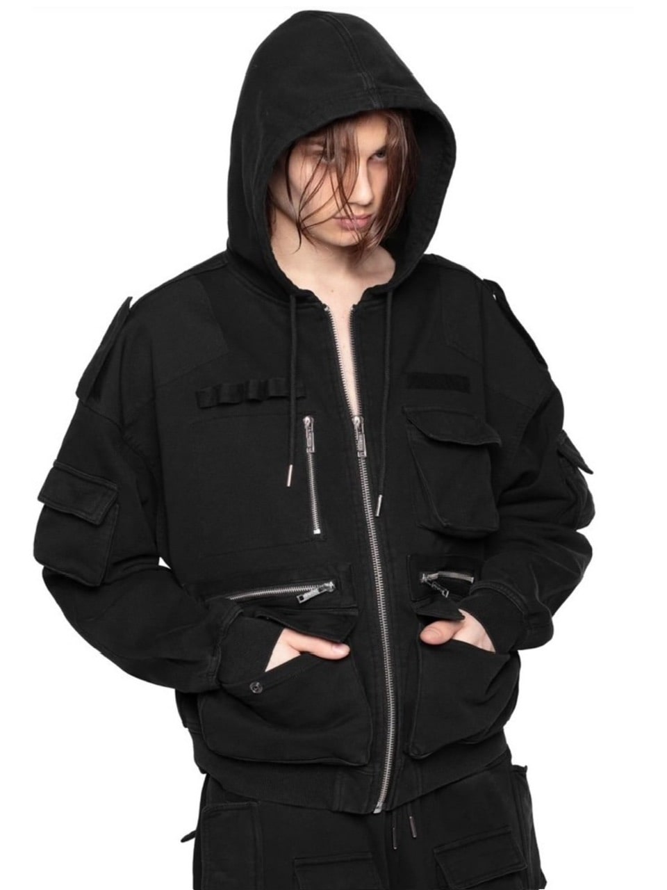 【RACER WORLDWIDE】Utility Hoodie / 【レーサーワールドワイド】ジップアップ長袖パーカー