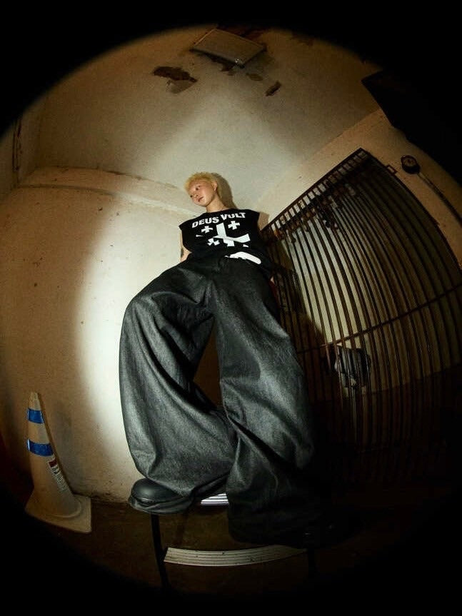 【IFEELLUCKY】Big wide baggy pants / 【アイフィールラッキー】ビックワイドバギーパンツ