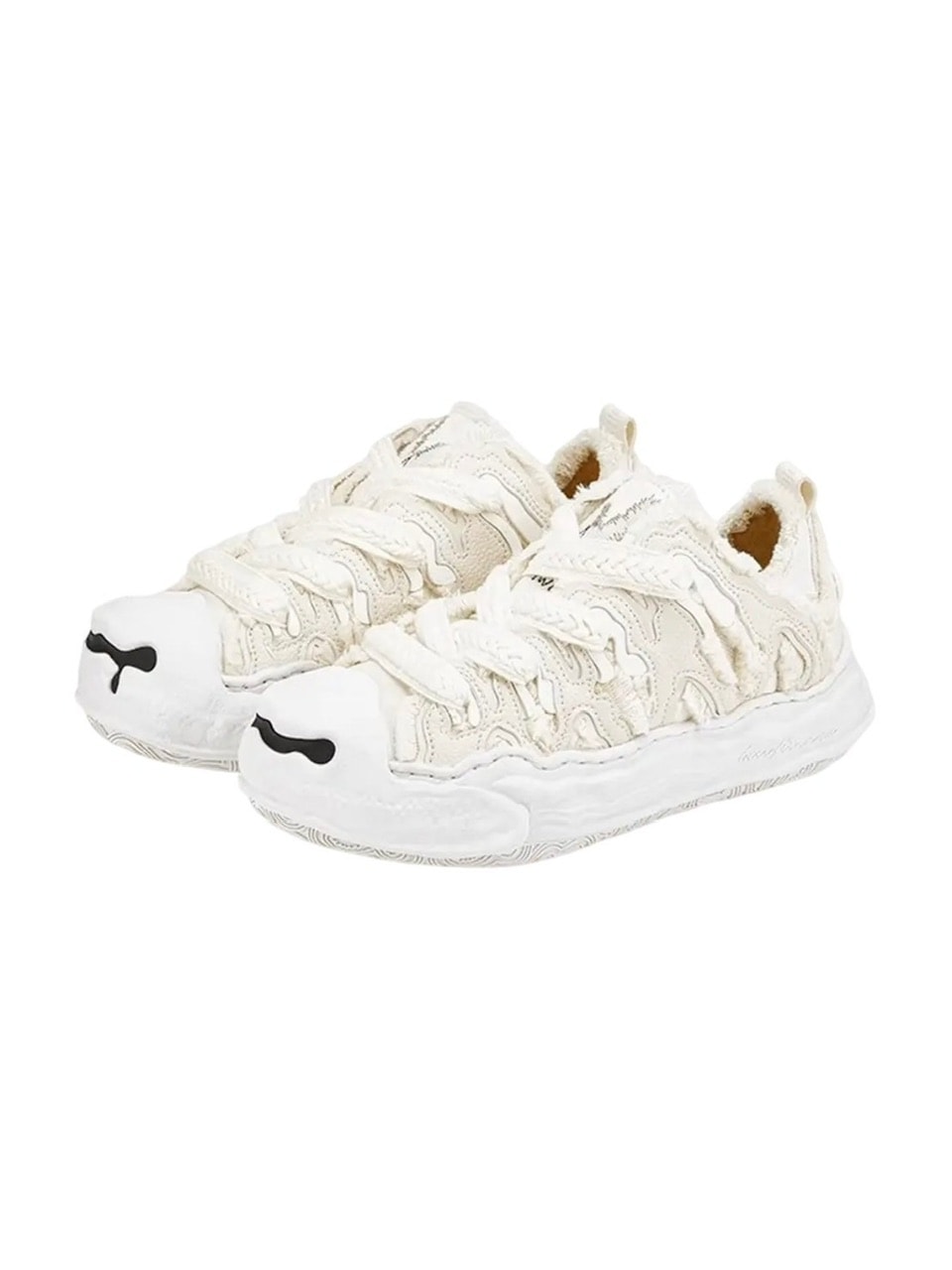 【H52】Canvas Cream Shoes