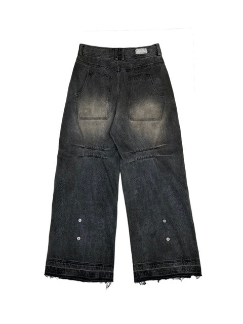 【BLR BLUER】DESTROYED HIDDEN POCKET CARPENTER PANTS