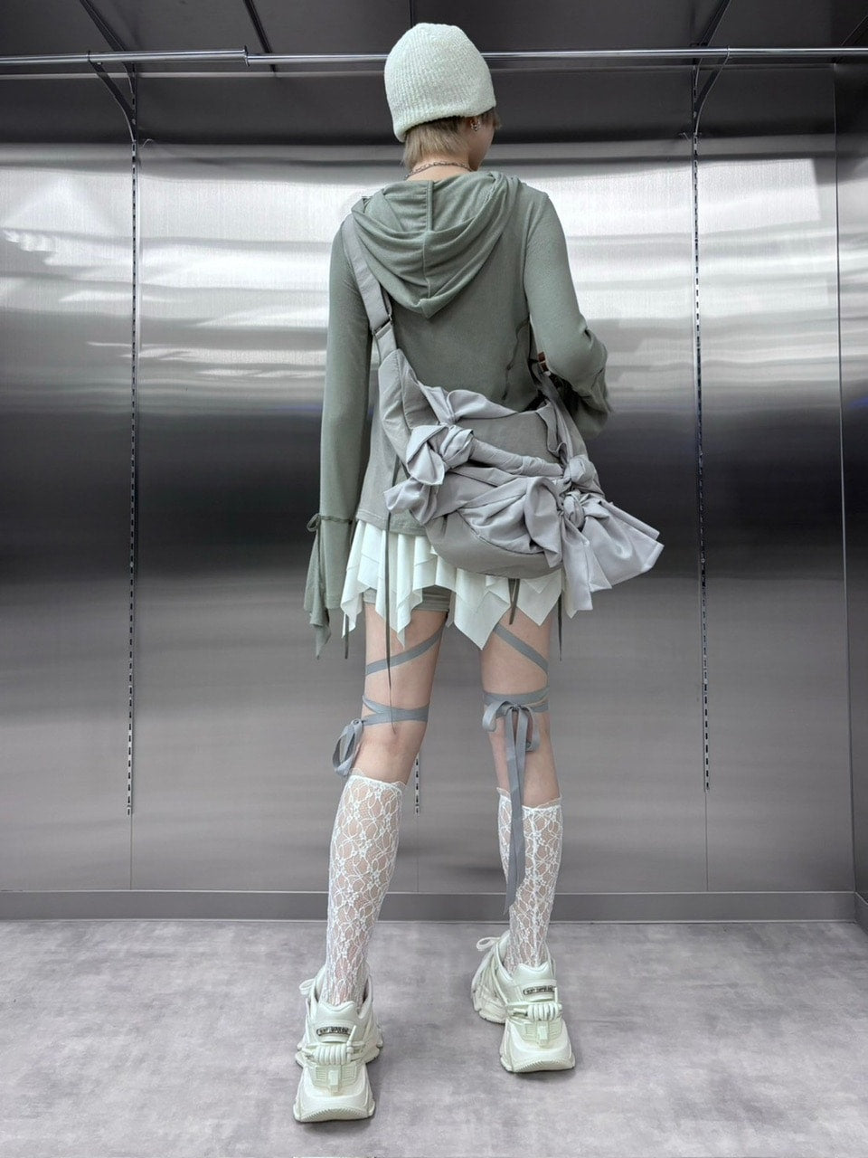 受注制【nmtc +】ribbon leggings (2color)