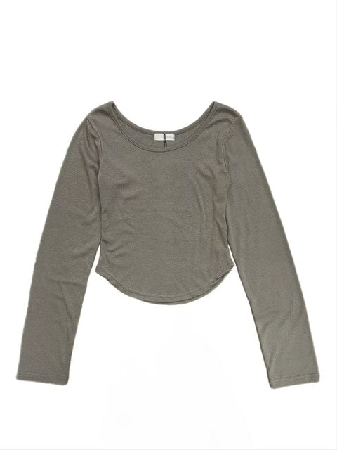 受注制【oaks】roud hem long sleeve t-shirt (4color)