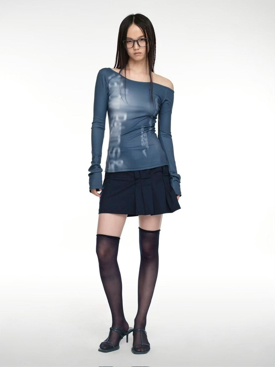 【NACHE】HALTER SLIM FIT LONG SLEEVE