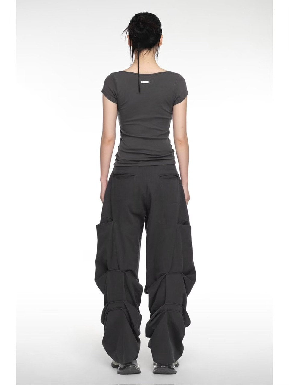 【NACHE】PINTUCK WIDE PANTS (UNISEX)