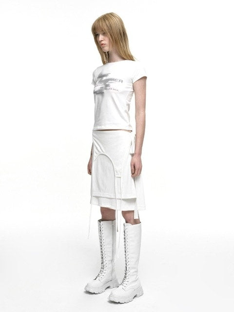 【NACHE】SHIMMER CROP T-SHIRT