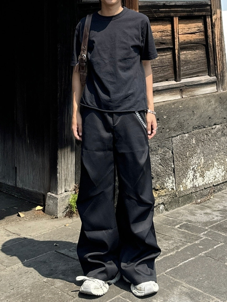 国際配送【RENOL】tuck slacks