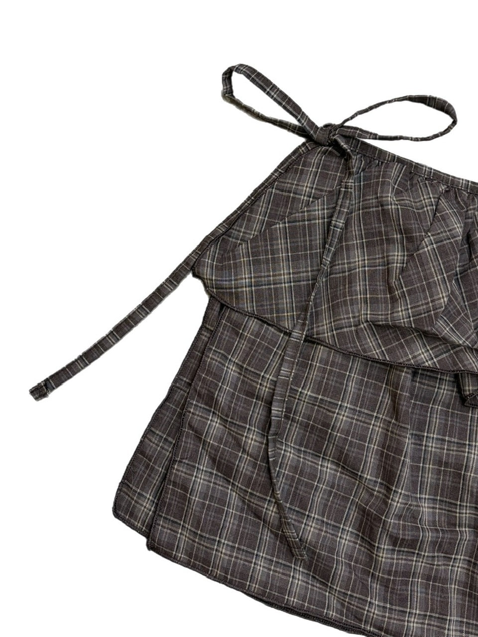 受注制【oaks】check frill wrap skirt (2color)