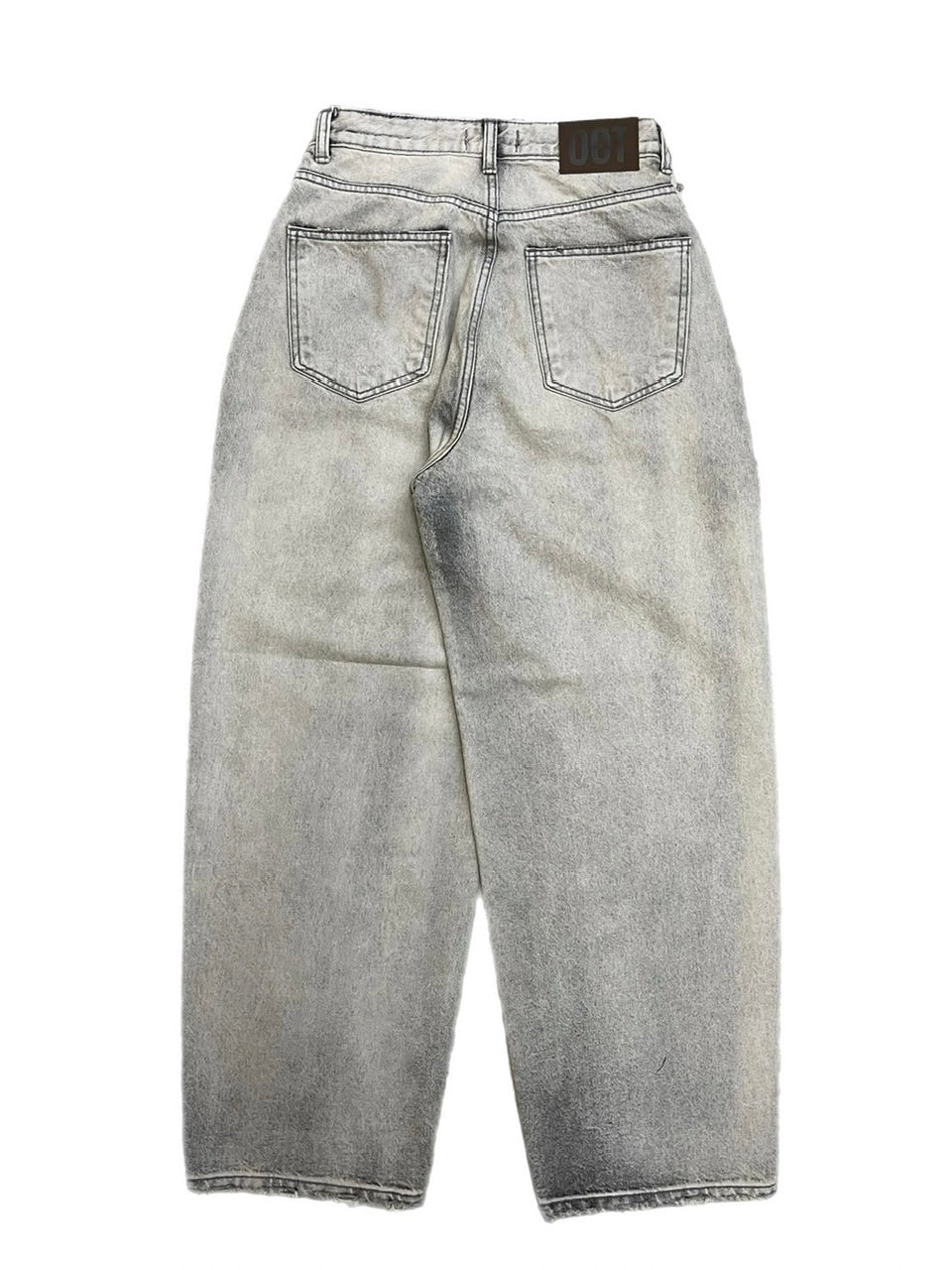 受注制【oaks】wash wide denim pants