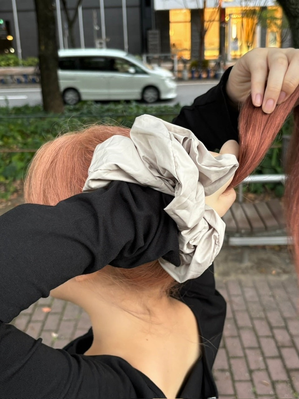 受注制【oaks】volume scrunch (3color)