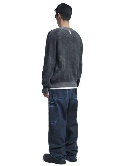 【NOMANUAL】L.S WASHED KNIT