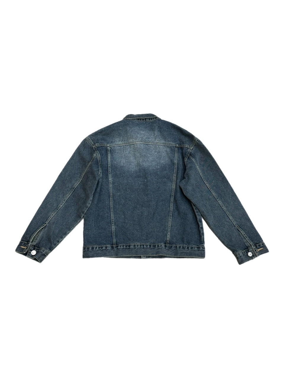 受注制【Chikashitsu +】vintage wash denim jacket 2 (2color)
