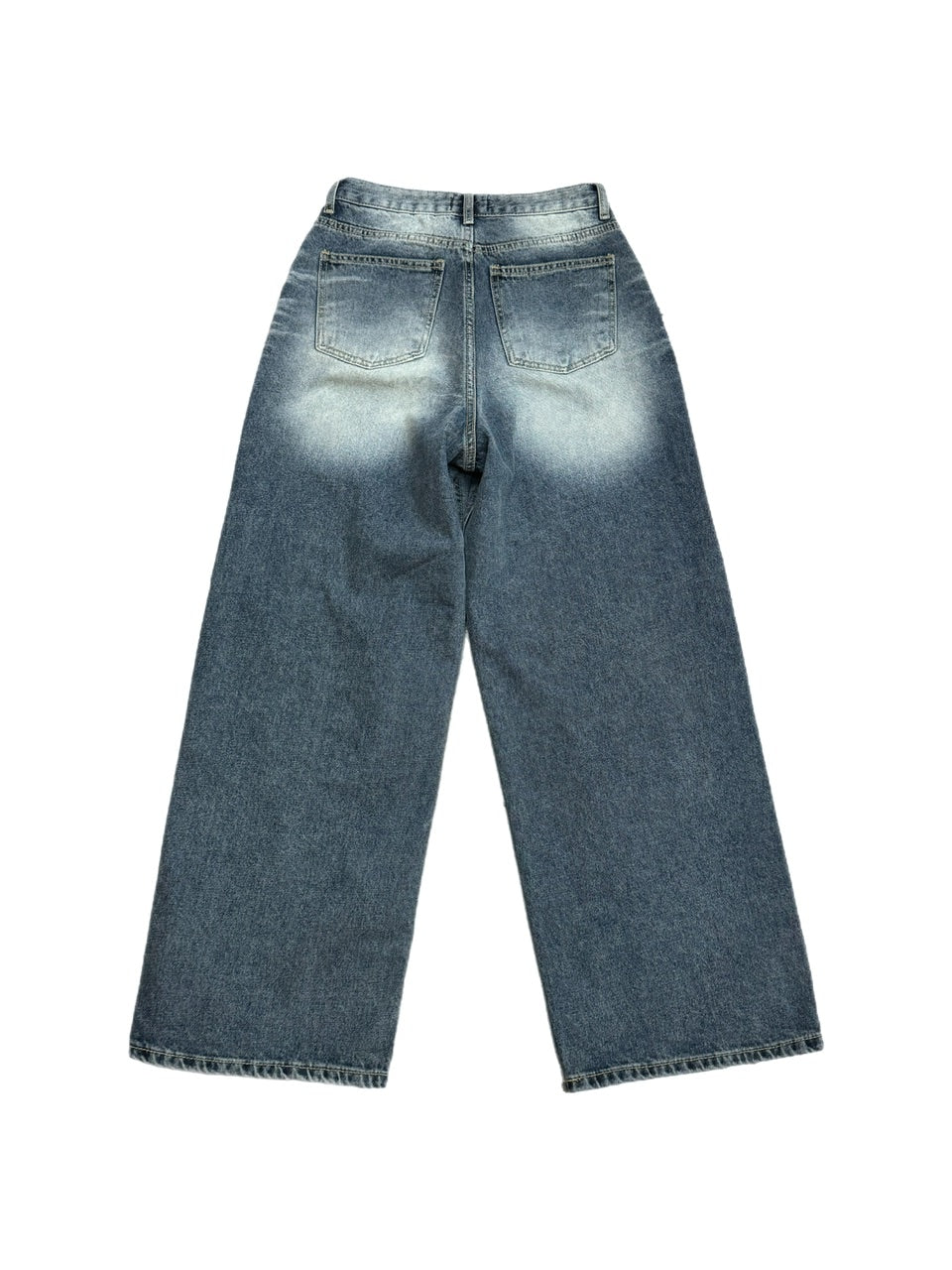 テコチチです♡ 受注制【Chikashitsu +】vintage wash straight denim pants (2color