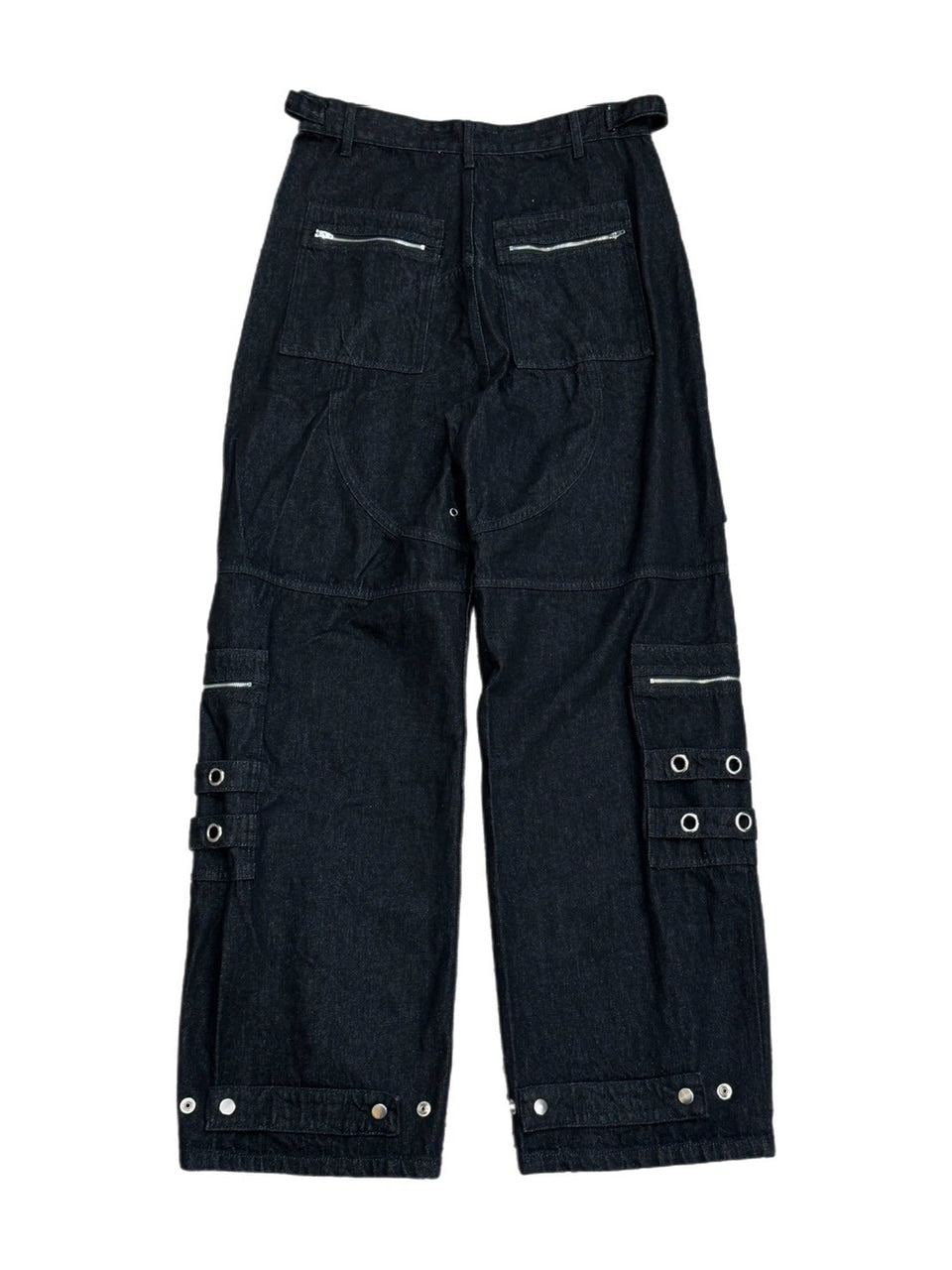 受注制【Chikashitsu +】steel ring denim cargo pants