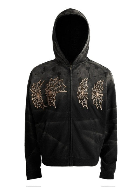 【The Boy Has No Patience】ECLIPSE OF BLOOD MOON RAIN STAINED HOODIE