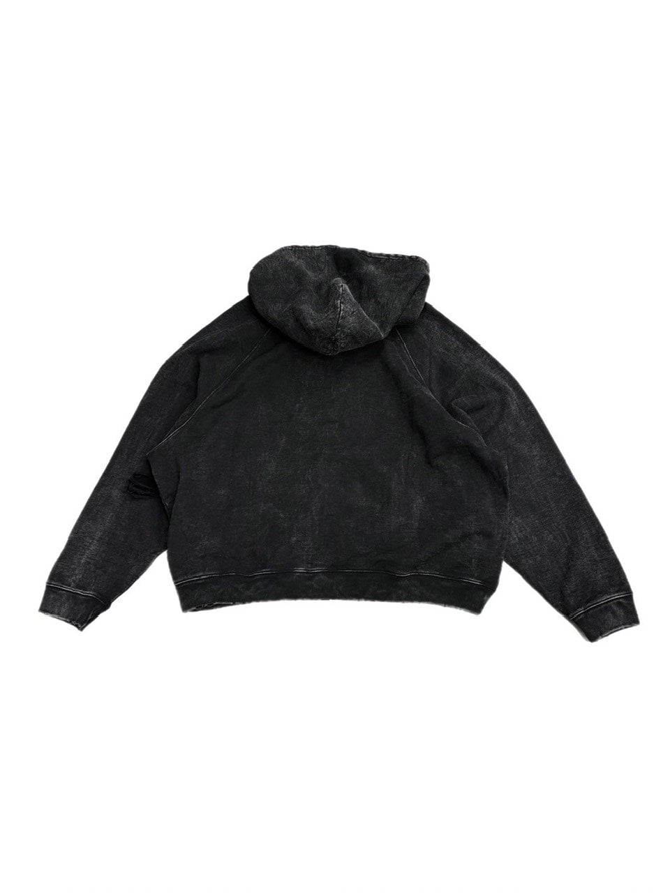 受注制【Chikashitsu +】set up pigment damage zip up hoodie