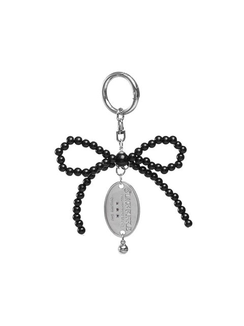 【BLACK PURPLE】Joy Ribbon Tie Keyring