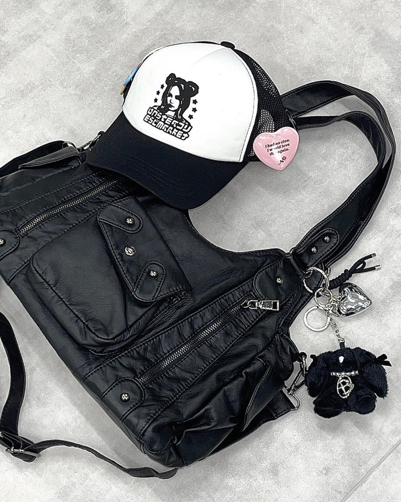 受注制【nmtc +】2way leather pocket shoulder bag / 【エヌエムティーシープラス】ツーウェイコーティングポケットショルダーバッグ