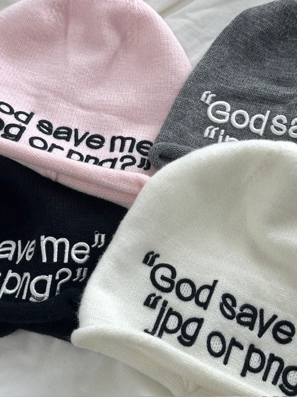 国際配送【LUV CODE】lettering beanie (4color)