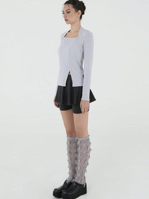 【Uglyshadow】US FLARE SKIRT PANTS