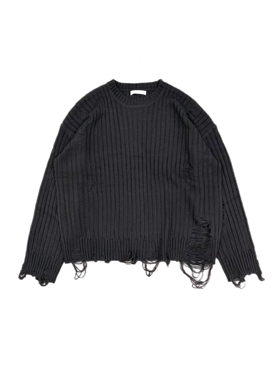 大阪店WEB限定【Chikashitsu +】overfit damage knit (3color)