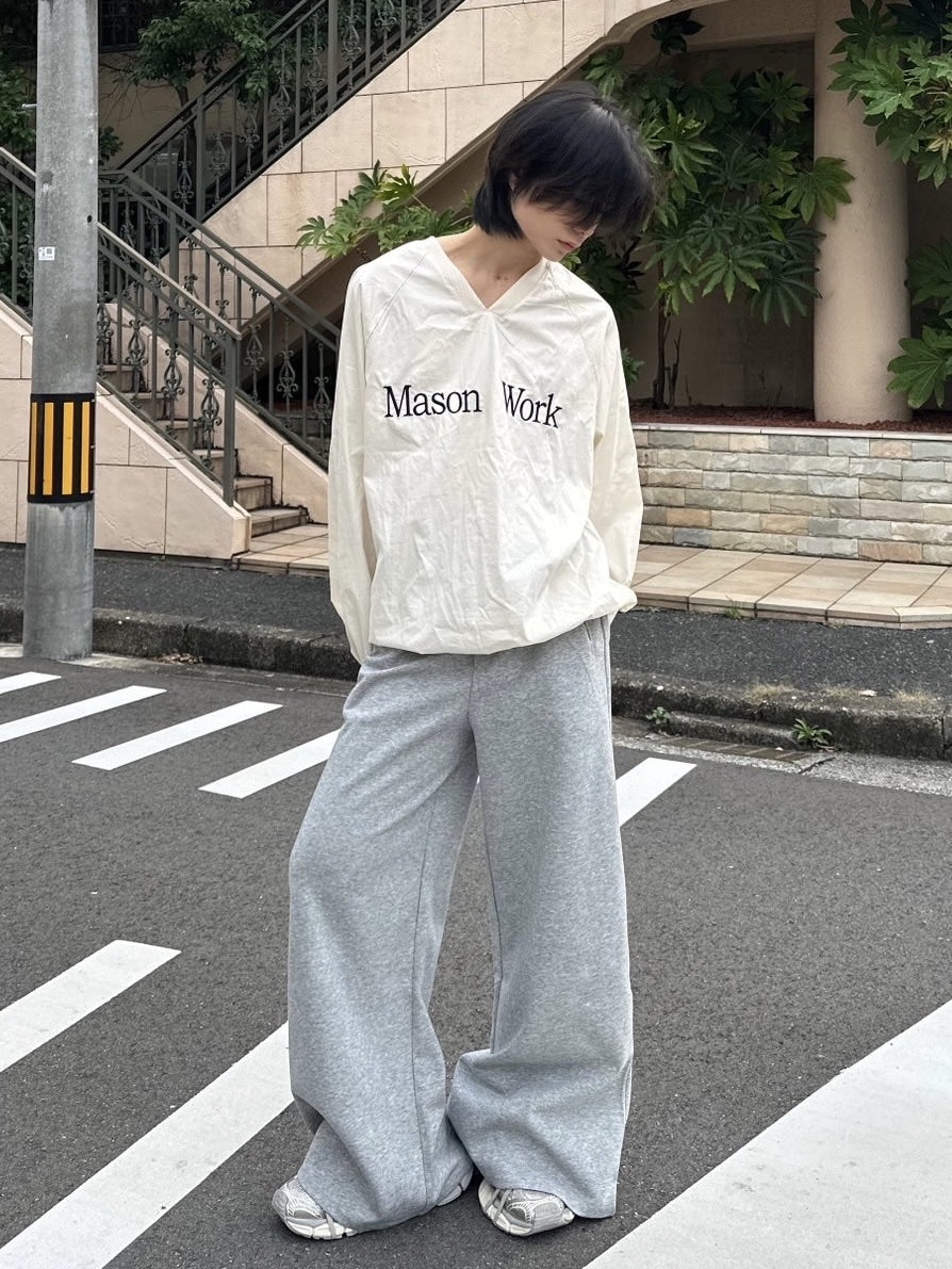 受注制【LUV CODE】coated v neck top (2color)