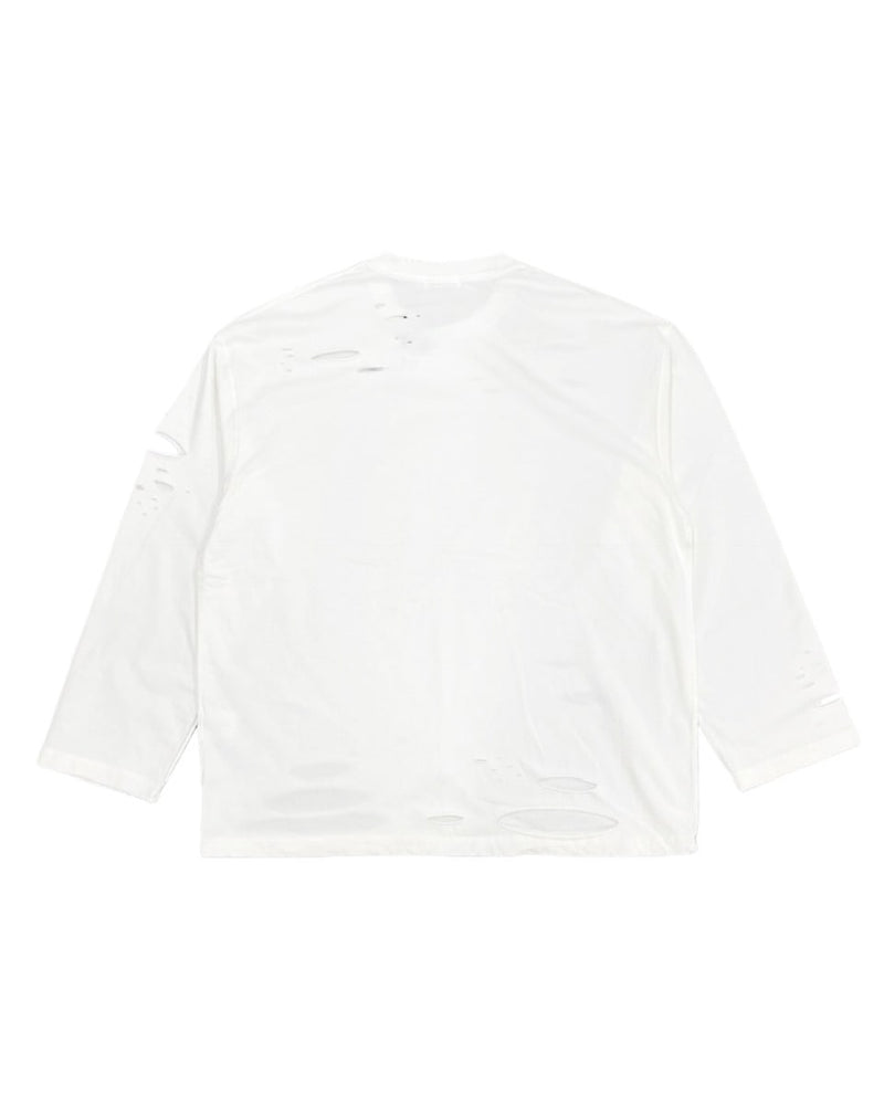 受注制【Never mind the XU】damage long sleeve tee 2 (3color)