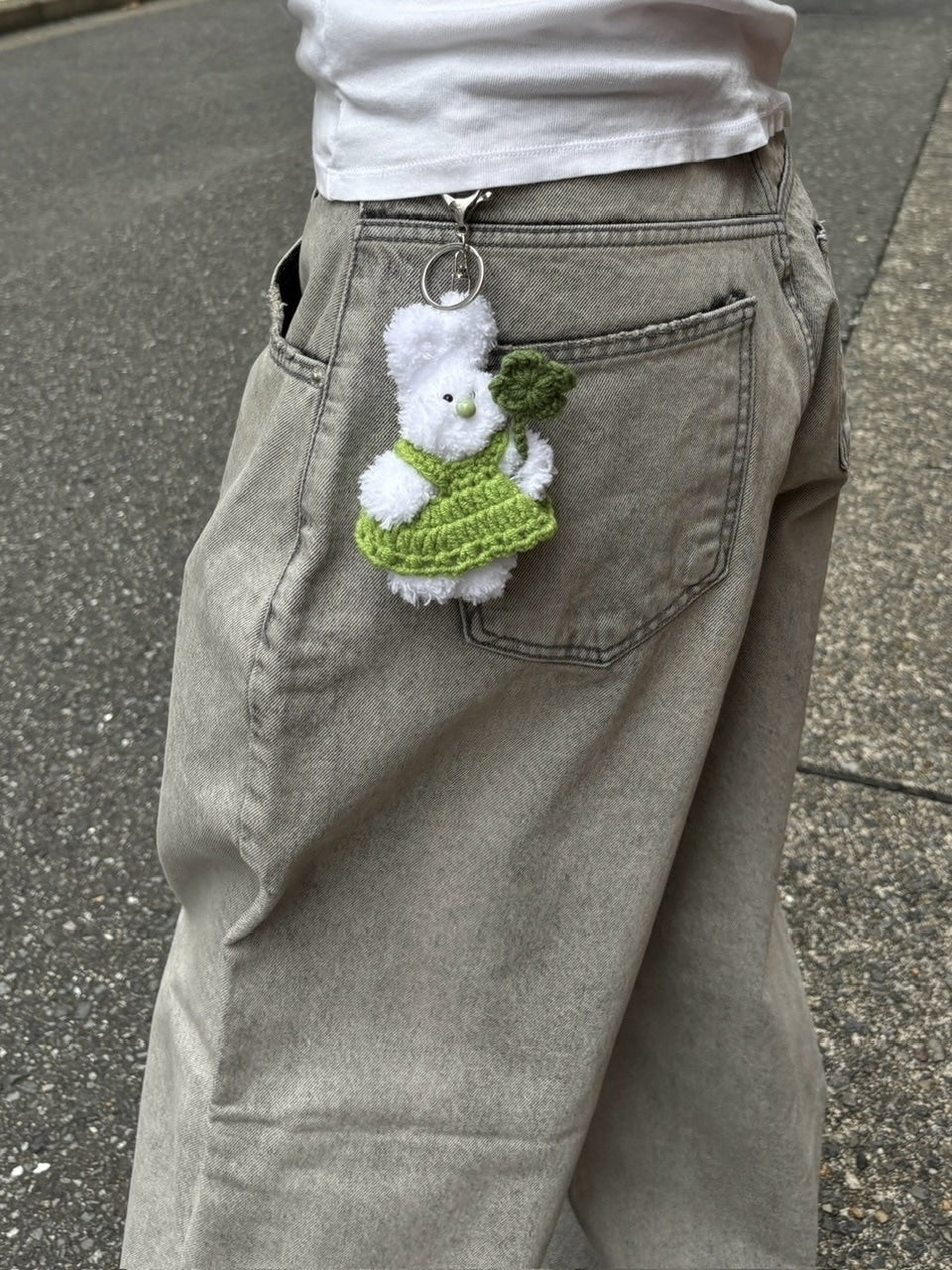 受注制【oaks】clover usagi white (2color)