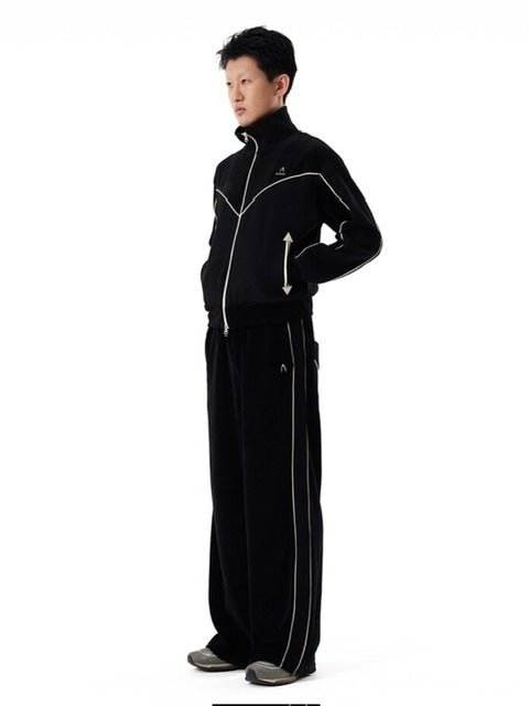 【AAKAM】Western Piping Track Pants