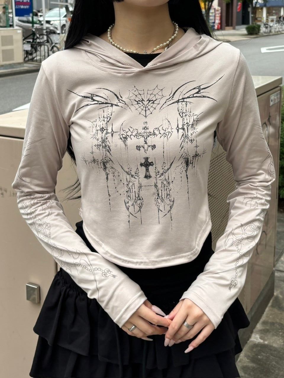 受注制【oaks】long sleeved hoodie