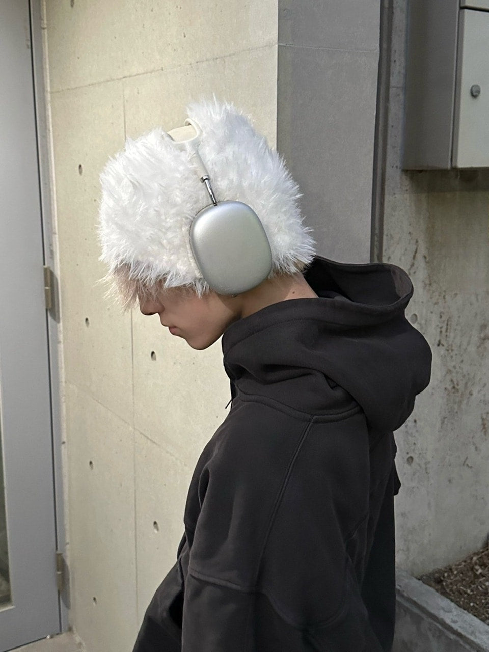 受注制【Chikashitsu +】volume fur beanie (4color)