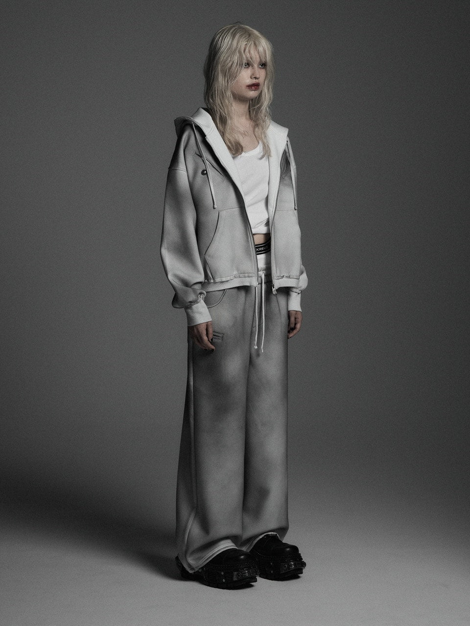 【Rosen Kreuz】the taste“V” WIDE OVERFIT SET UP PANTS