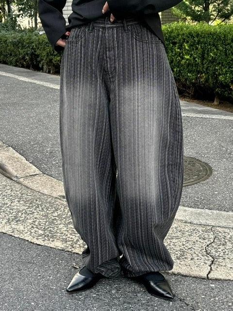 受注制【oaks】stripe design buggy pants