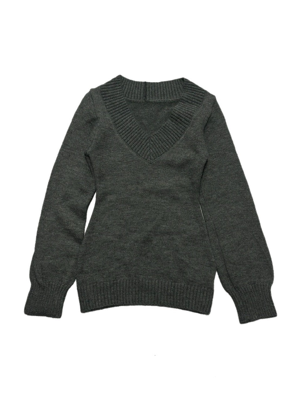 受注制【oaks】vneck offshoulder knit (3color)