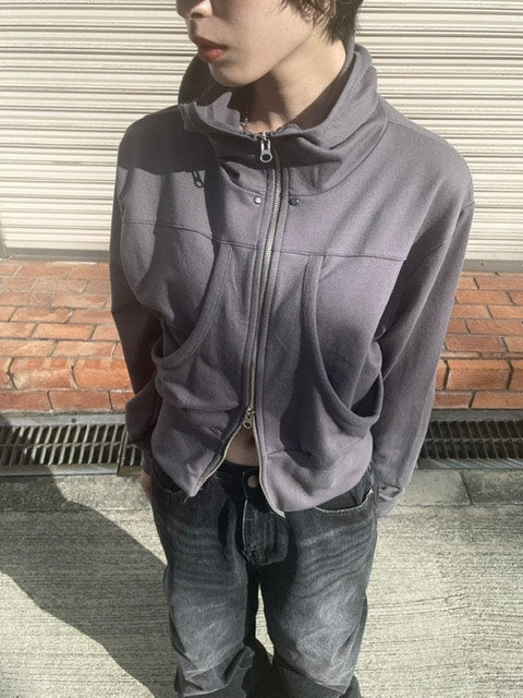 受注制【oaks】design double zip up hoodie (2color)