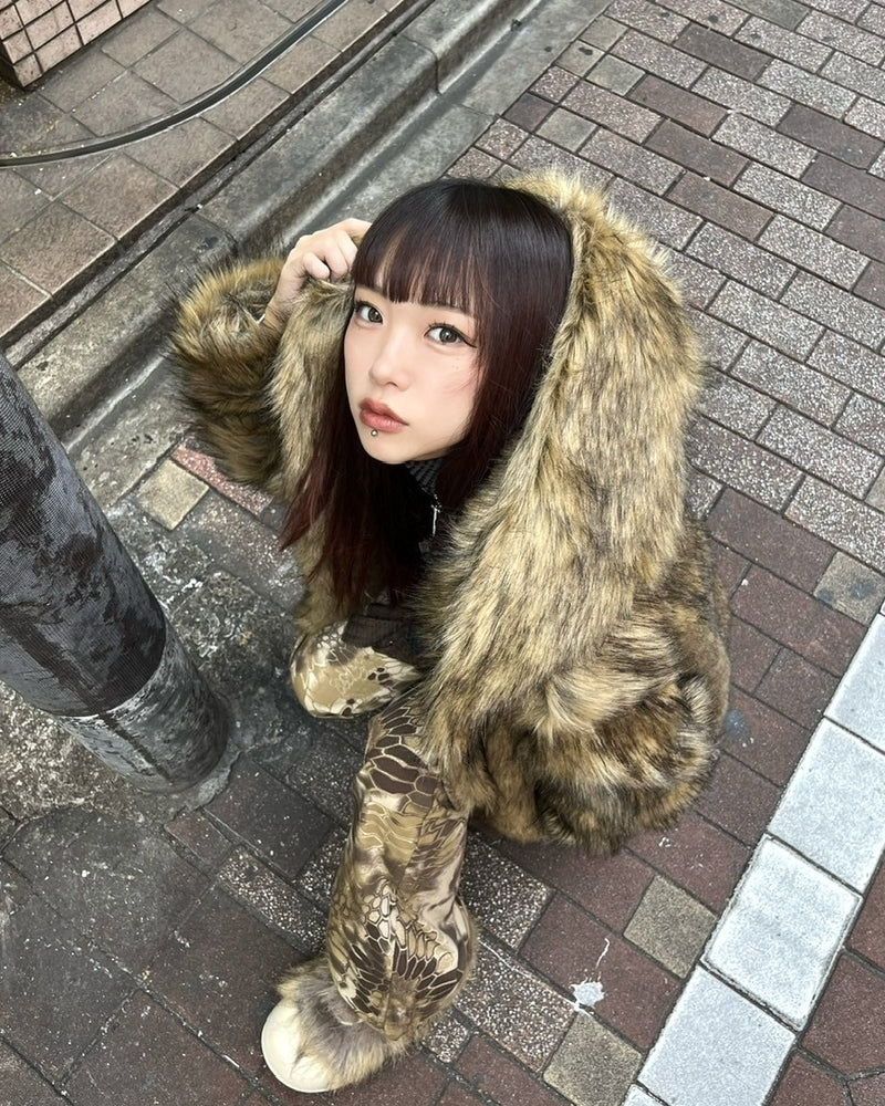 受注制【Never mind the XU】fur blouson (3color)
