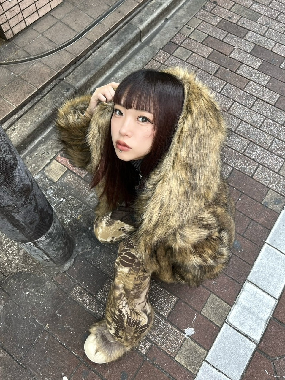 受注制【Never mind the XU】fur blouson (3color)