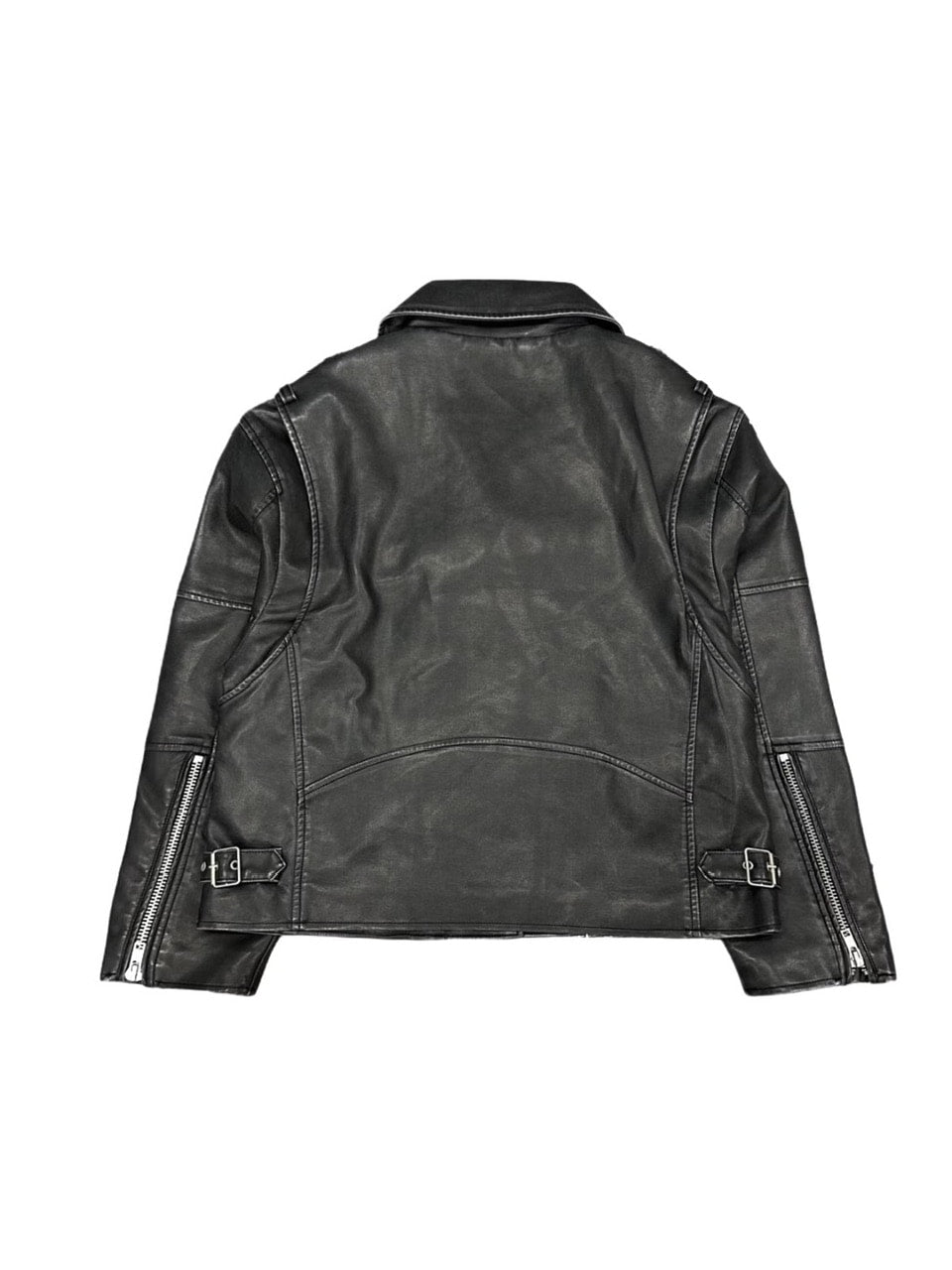 受注制【Never mind the XU】washed leather jacket