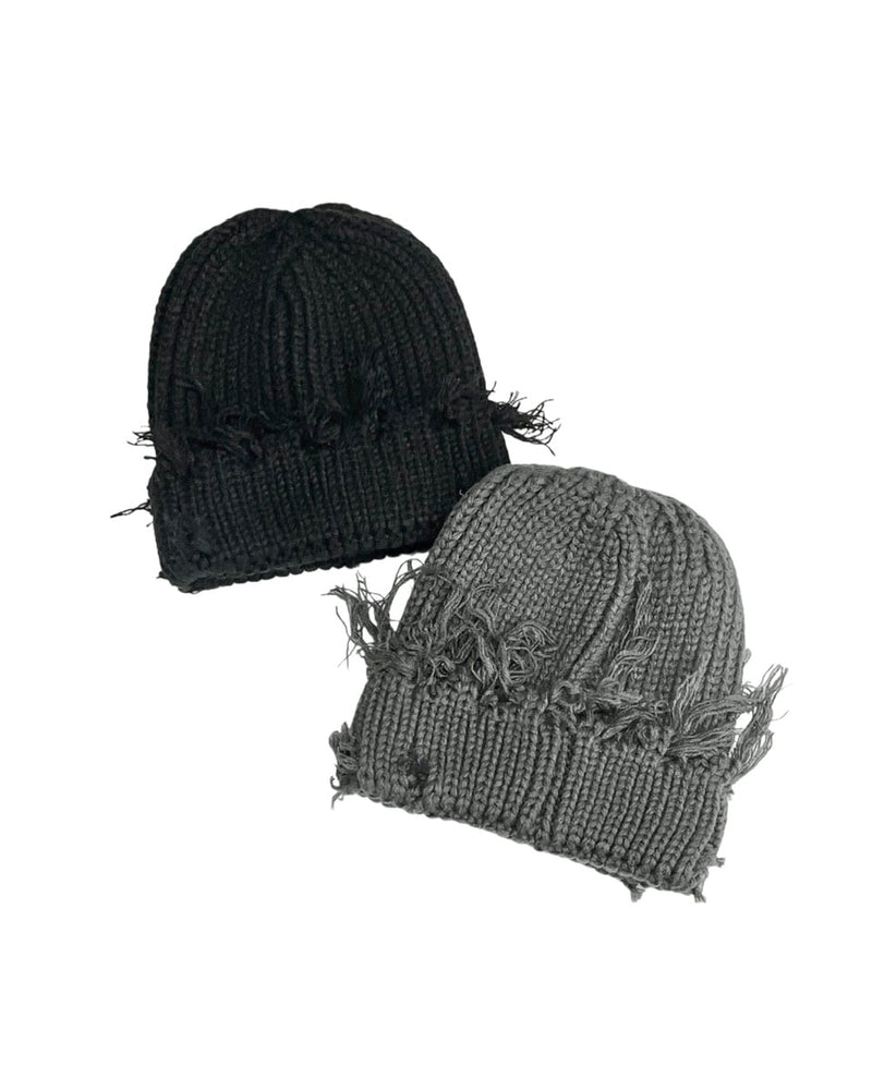 受注制【Never mind the XU】damage beanie (2color)
