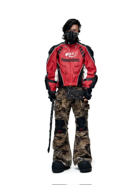 【PERSONSOUL】Sheepskin Racing Jacket