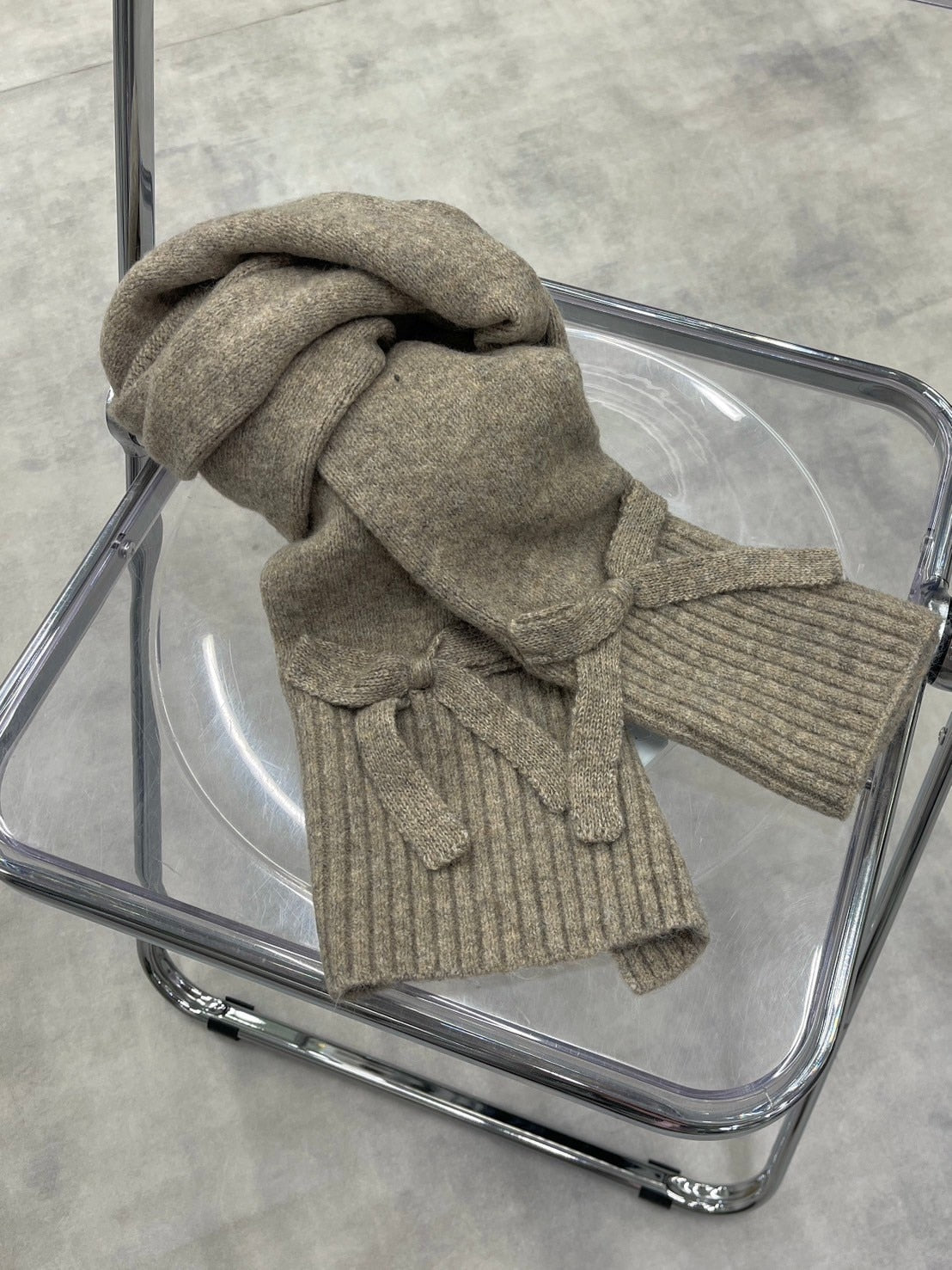 受注制【nmtc +】ribbon muffler (3color)