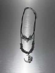 受注制【nmtc +】moon pendant star layered necklace