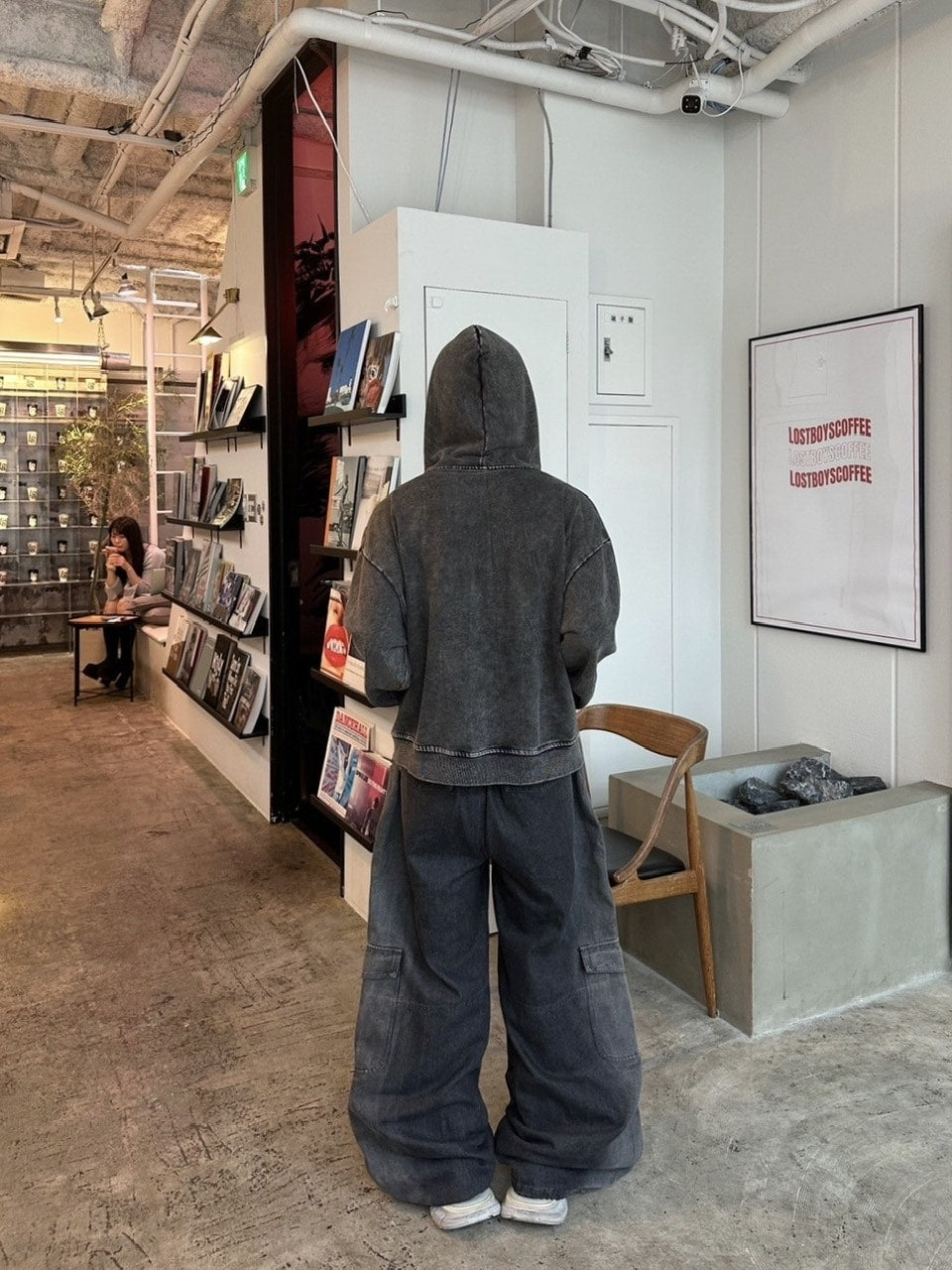 国際配送【LUV CODE】pigment zip up hoodie