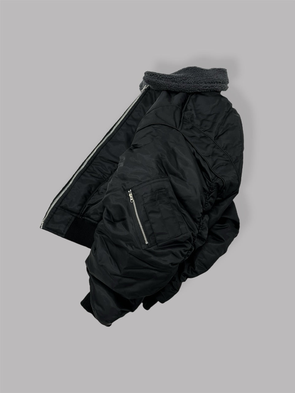 大阪店WEB限定【Chikashitsu +】cropped mustang bomber jacket